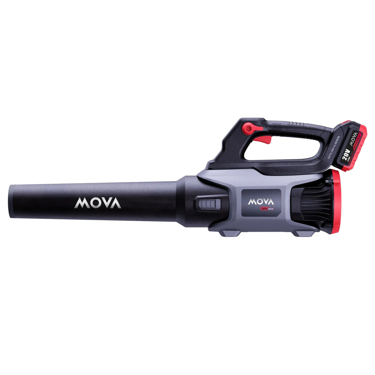 MOVA 40V 1190 m3/h 65m/s Brushless lombfúvó szett  (2 x 4.0 Ah akkumulátor & töltő) / GB419